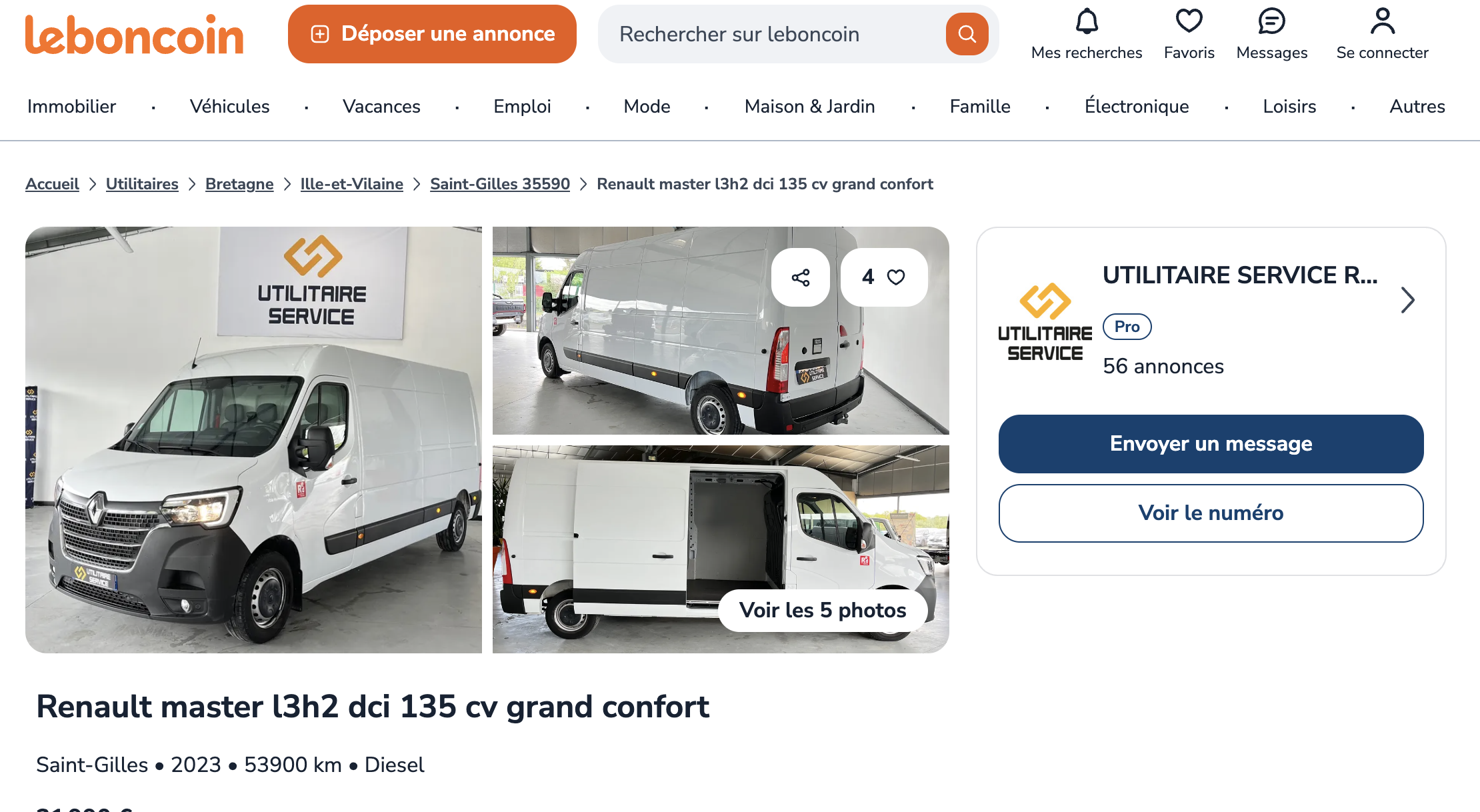 Annonce leboncoin Rennes