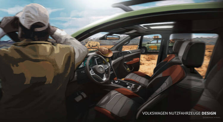 Aperçu de l'habitacle du nouveau Volkswagen Amarok