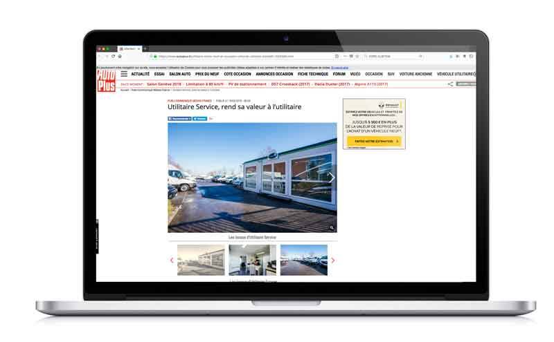 article utilitaire service dans Auto Plus 2018