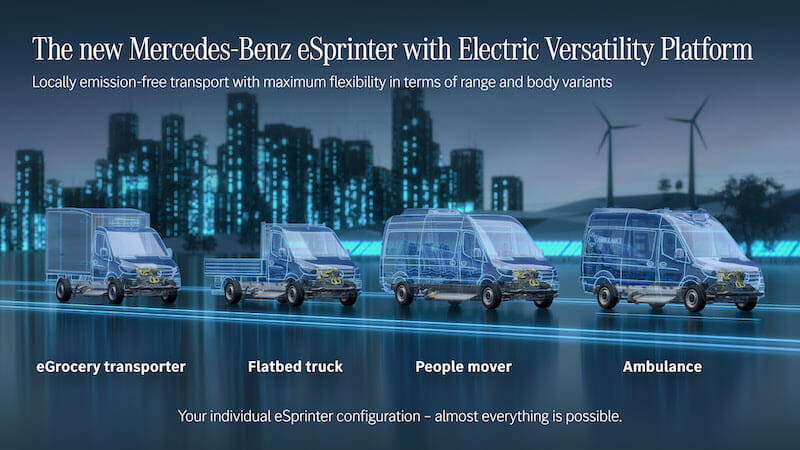 Mercedes benz vans electric