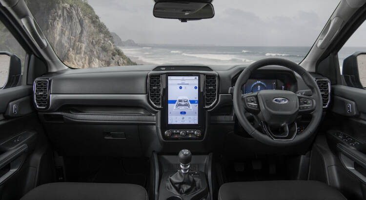Planche de bord du nouveau Ford Ranger 2022