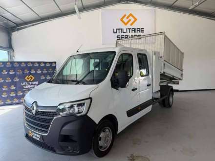 Renault Master Benne Simple DC RJ3500 L3 BLUE DCI 145 BENNE COFFRE + REHAUSSES 6 PLACES