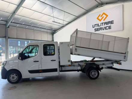 Renault Master Benne Simple DC RJ3500 L3 BLUE DCI 145 BENNE COFFRE + REHAUSSES 6 PLACES