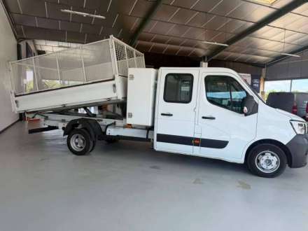 Renault Master Benne Simple DC RJ3500 L3 BLUE DCI 145 BENNE COFFRE + REHAUSSES 6 PLACES